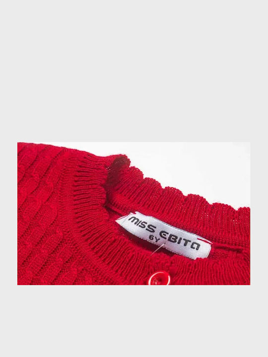 Kinderstrickjacke ROT