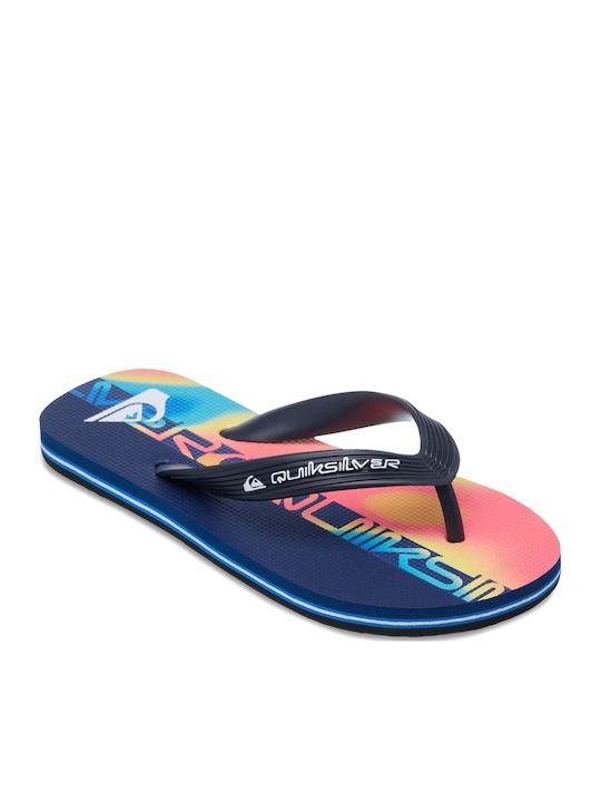 Kids' Flip Flops Blue Molokai Art