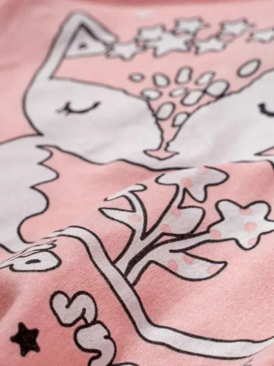 Evita Pijama pentru copii De iarnă Roz