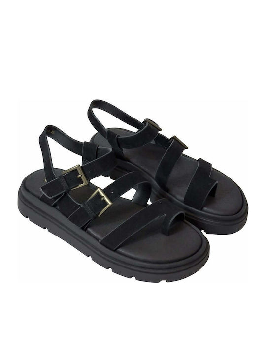 Women's Flat Sandals Flatforms Black