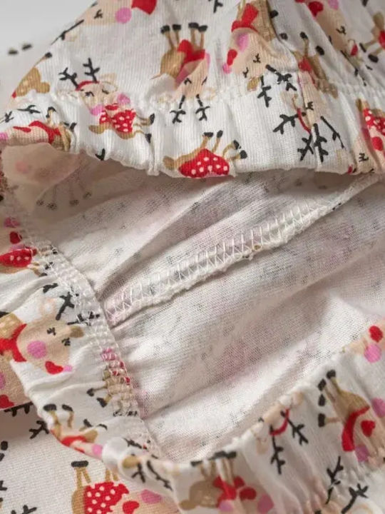 Mayoral Kids' Pajamas Winter Cotton Red Christmas