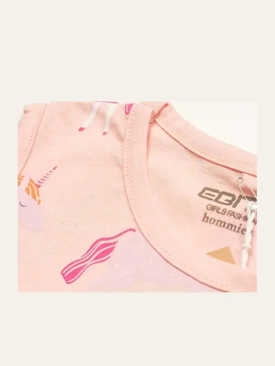Evita Pijama pentru copii De vară Salmon Hommies