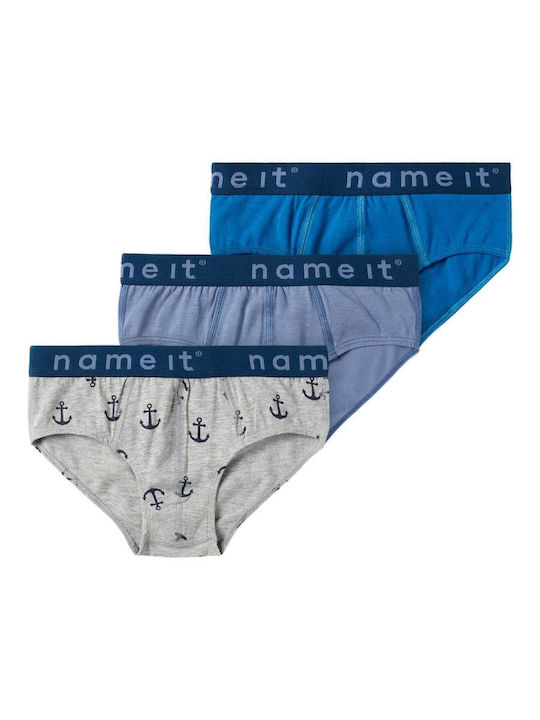 Name It Παιδικό Σετ με Βρακάκια Μπλε 3τμχ