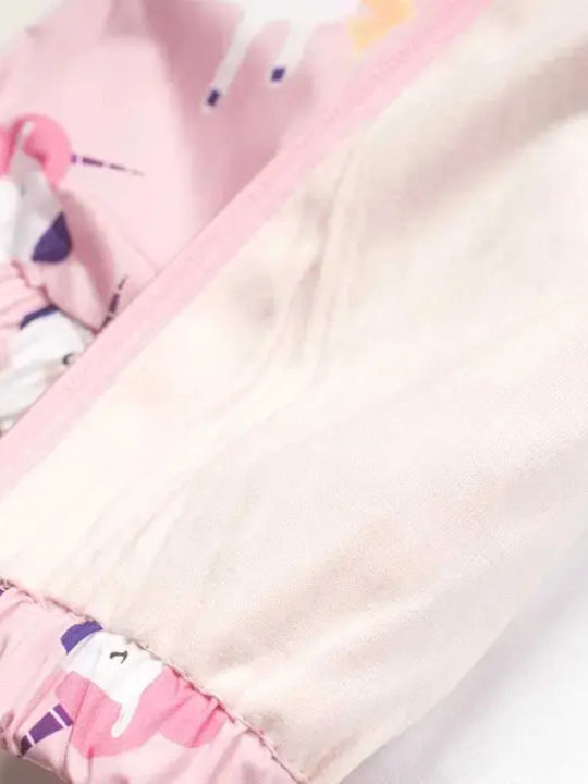 Set pentru copii cu pantaloni & haină Iarnă 3buc Pink