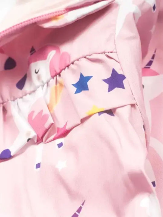 Set pentru copii cu pantaloni & haină Iarnă 3buc Pink
