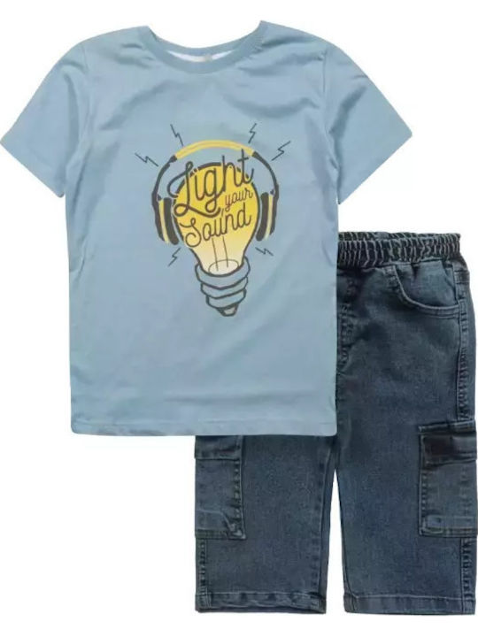 Kinder-Set mit Shorts Sommer 2Stück Jean