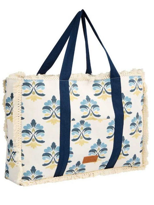 Achilleas Accessories Fabric Beach Bag Beige