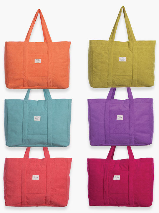 Nef-Nef Homeware Frottee Strandtasche mit Hut Türkis
