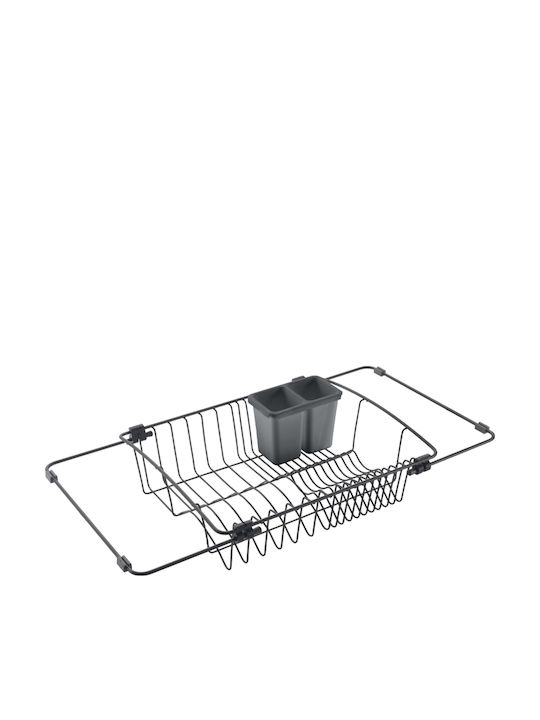 Metaltex Lava Στραγγιστήρι Νεροχύτη Μεταλλικό Μαύρο 59x30cm
