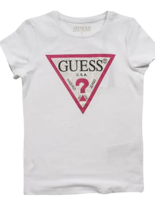 Παιδικό T-shirt Pure White Teen Blouse with Strass