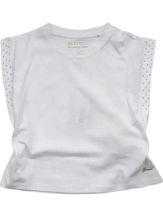 Kids Sleeveless Top White