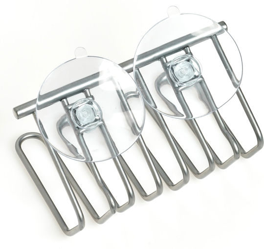 Zeller Sponge Holder Made of Silver Stainless Steel 11.5x6x6.5cm