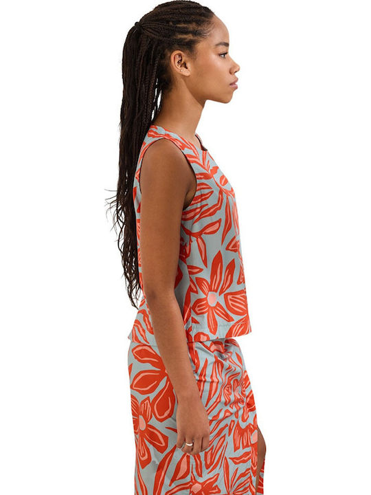 Damen Bluse Baumwolle Koralle