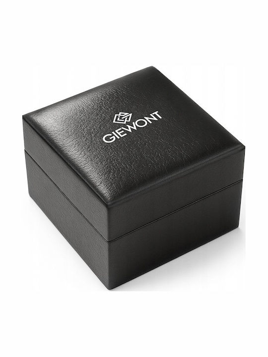 Giewont Sapphire Ceas Barbatesc 44mm Cronograf Cu Baterie Cu Curea Din Piele Maro
