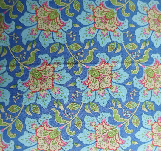 Oxygen Μαξιλαροθήκη Eco Text Fabric Μπλε 45x45εκ.