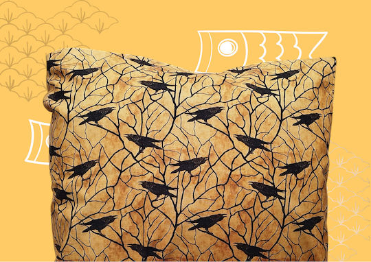 Oxygen Dekorativer Kissenbezug Schwarz Goth Crows Schwarz 45x45cm Oxygen Dekorativer Kissenbezug Schwarz Goth Crows Schwarz 45x45cm
