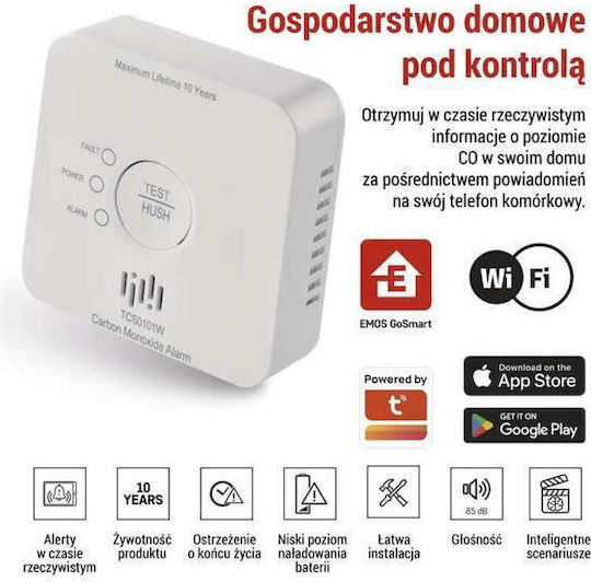 Emos Autonom Detector de monoxid de carbon Wi-Fi