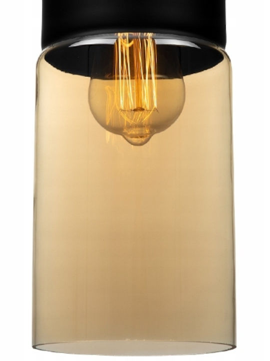 Oslo Honig Glasenschirm Rohr Höhe 32cm