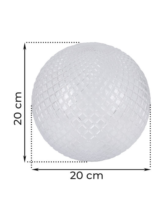 Abajur Cannes Sferă Incoloră 20cm