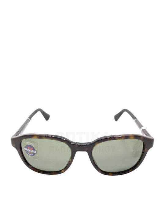 Men's Sunglasses with Horn-Rimmed Frame Pure Grey Polarized