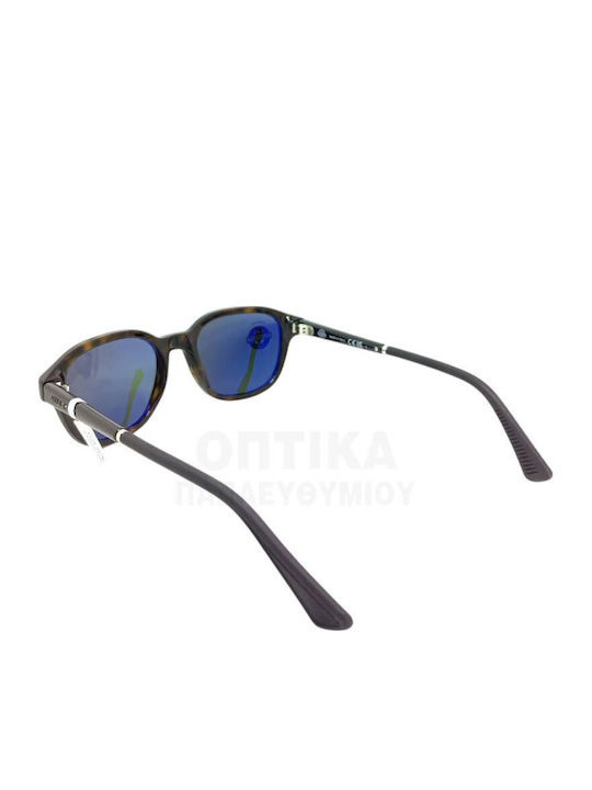 Men's Sunglasses with Horn-Rimmed Frame Pure Grey Polarized
