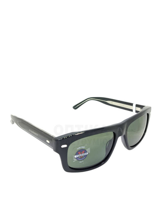 Unisex Sunglasses with Horn-Rimmed Frame Pure Grey Polarized