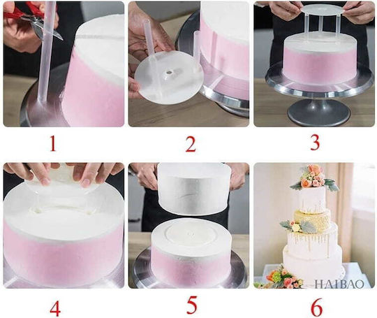 Insert + 3 X Supports Tiered Cake Ø9cm Base