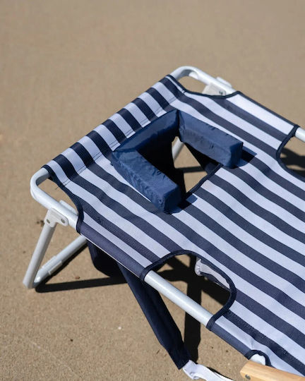 Flamingueo Beach Chair Aluminium Blue Waterproof 73.2x67.3x101.3cm