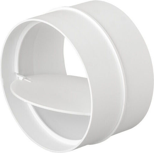 Round Duct Connector Check Valve 100mm Rx 02-463