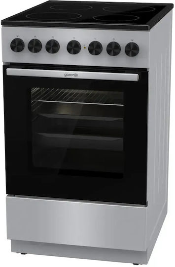 Gorenje Κουζίνα 70lt με Κεραμικές Εστίες Π50εκ. Inox