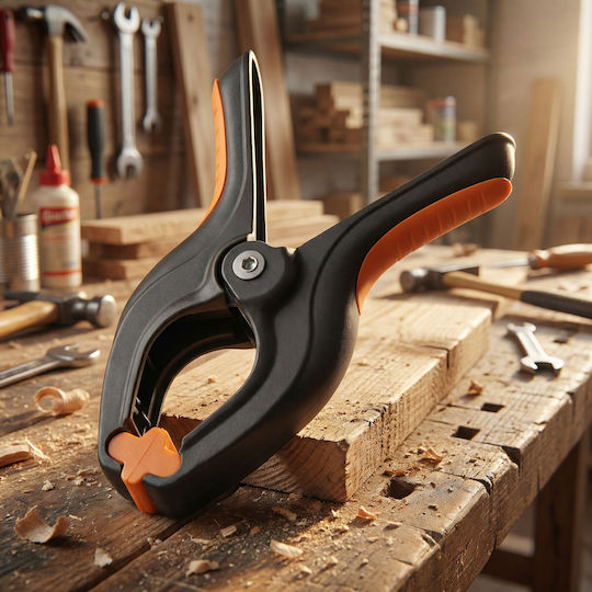 Schneller Schnellverschlussklemme 55 Mm 2" Robustes Kunststoff Schwarz Orange
