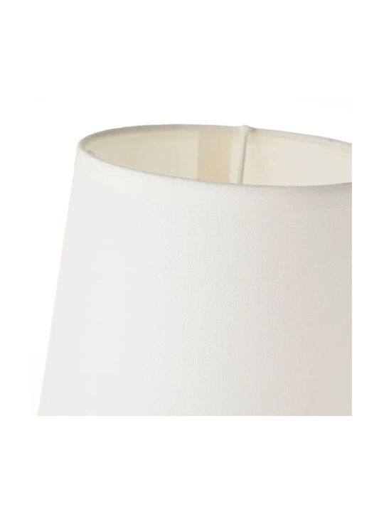 HowHomely Keramik Tischlampe mit Weißem Hut und Basis