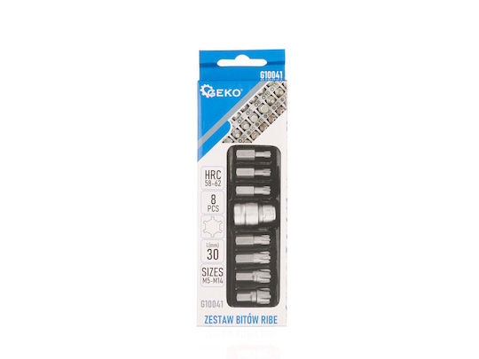 Set Biți Ribe Adaptor M5-m14 8 Bucăți Geko
