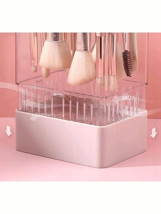ecarla Cosmetics Organization Base With Pink Dividers 22x10.5x8cm