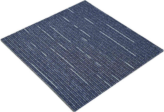 vidaXL Set Plastic Floor with 4 Tiles L50xW50cm Blue