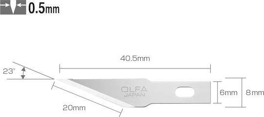 Olfa KB4-S/5 Ersatzklingen AK-4 5 Stück