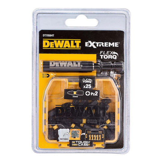 Dewalt Dt70564t-qz Комплект Винтовертни Битове Extreme Flextorq Адаптер Set 25 Бройки