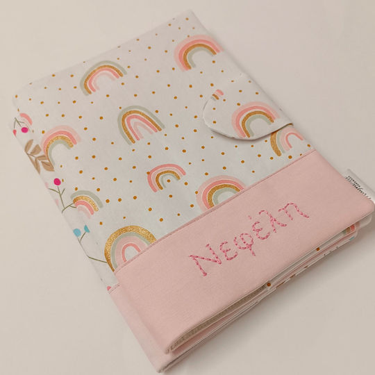 Personalized Child Health Book Cover Lilac Floral