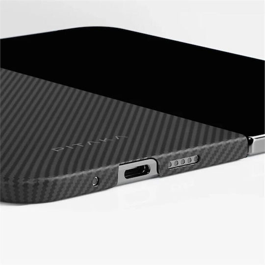 Husă Pitaka Magez 5 din Fibră de Aramidă Google Pixel 9 Pro Fold Magsafe 600d Negru Gri