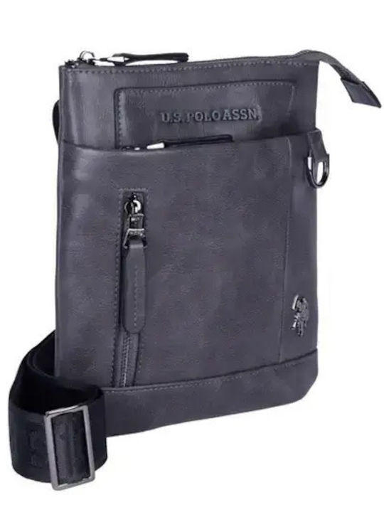 Herren Schulter / Crossbody Tasche Grau