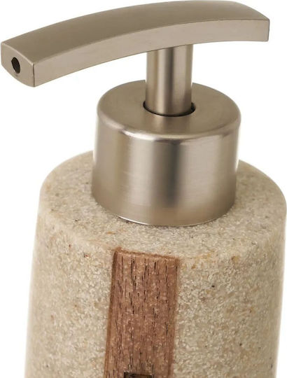 HowHomely Σετ Αξεσουάρ Μπάνιου Πλαστικό Μπεζ 3τμχ