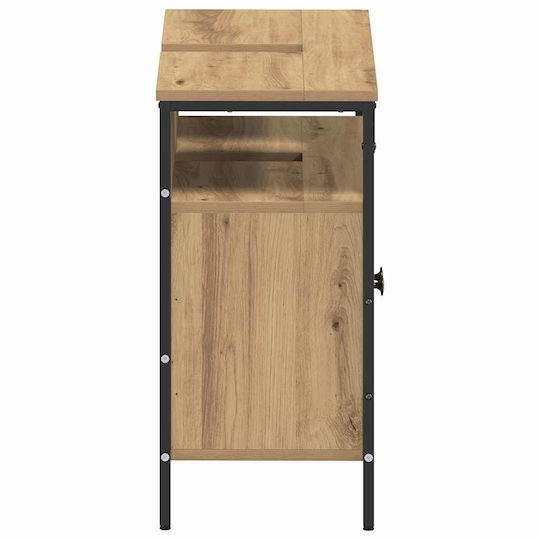 vidaXL Countertop with Sink L80xW30xH60cm Walnut