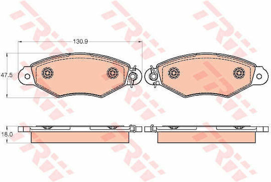 TRW GDB2024 Bremsbelag Set Scheibenbremse