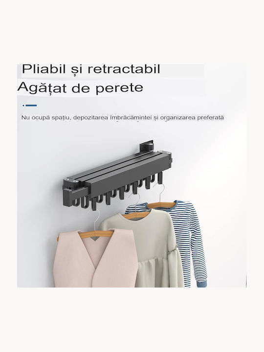 Uscător de Rufe Pliabil Înșurubat din Aluminiu