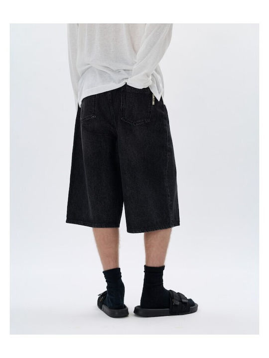 Men's Denim Black Shorts