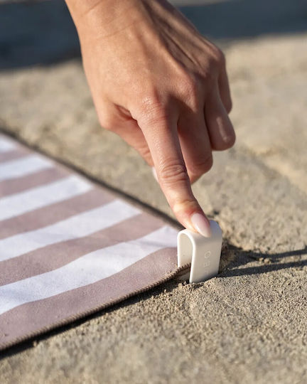 Flamingueo Microfiber Body Towel 400gr/m² Beige 180x90cm