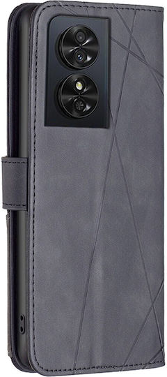Tel1 Tcl 50 Se Magnetic Buckle Rhombus Husa Carte Neagră