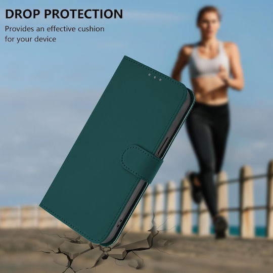 Tel1 Xiaomi Poco X7 Pro 5g Skin Feel Solid Θήκη Βιβλίο Green