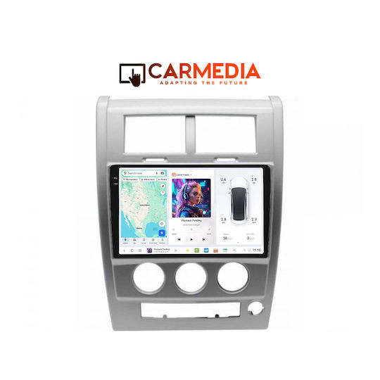 Carmedia Car Audio System for Jeep Cherokee 2008-2014 Bluetooth USB WiFi GPS Apple CarPlay Android Auto with 10.36" Touch Screen