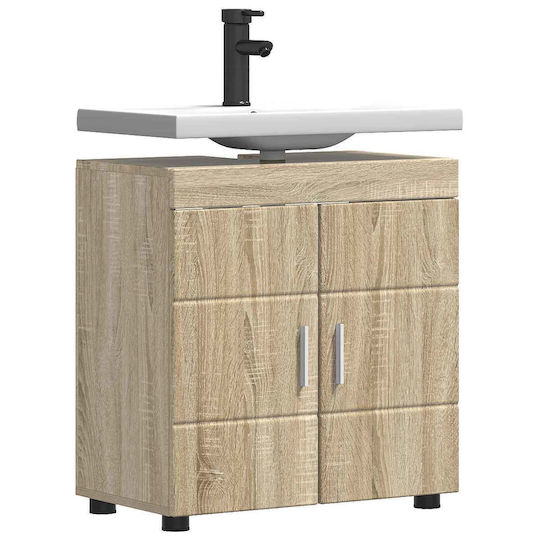 vidaXL Шкаф със Мивка Д60xШ34xВ63см Sonoma Oak vidaXL Шкаф със Мивка Д60xШ34xВ63см Sonoma Oak